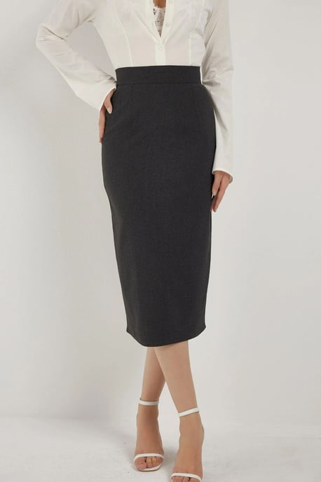 High Waist Midi Skirt - Image 3