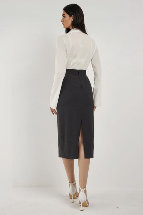High Waist Midi Skirt - Image 4