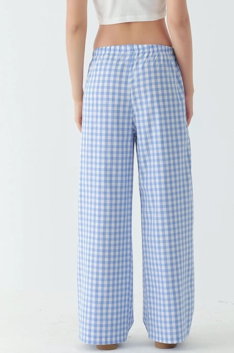 Brede Rechte Gerekte Ruit Broek - Image 3