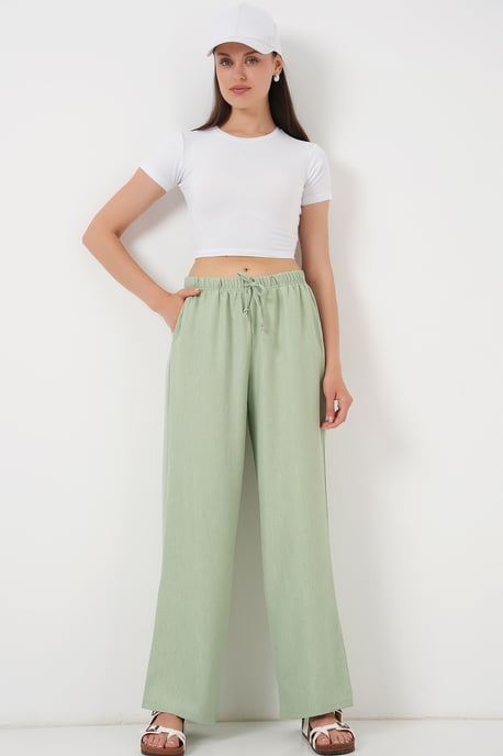 Breda Leggings med Snörning - Image 3