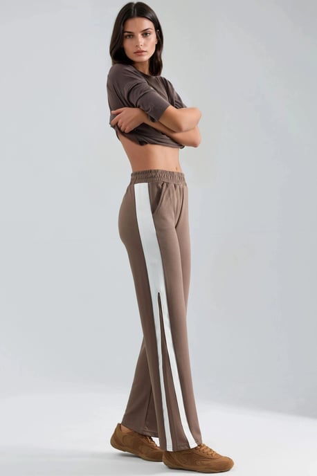 Modal Touch Contrast Detail Pants - Image 2