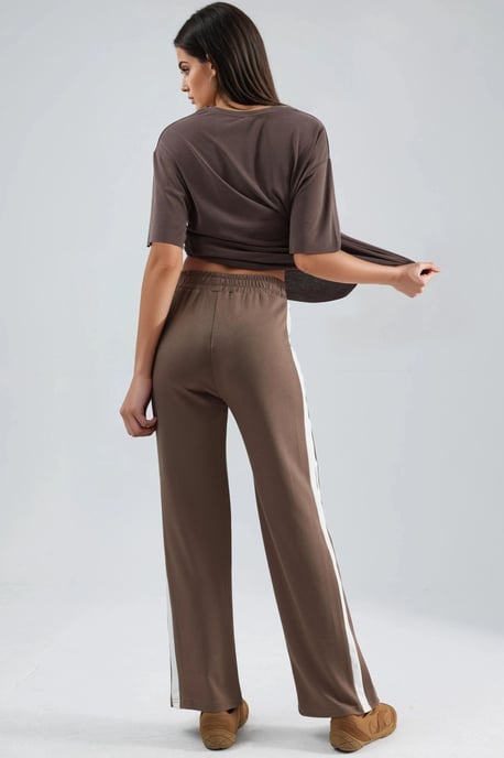 Modal Touch Contrast Detail Pants - Image 3