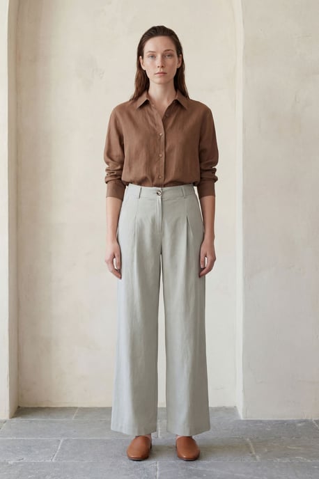 Comfort Plissé Recht Gemaakte Broek - Image 6