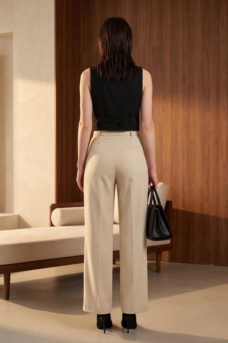 Hoge Taille Wijde Leggins met Riem - Image 2