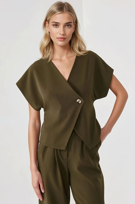 Getailleerd V-hals Gilet - Image 1