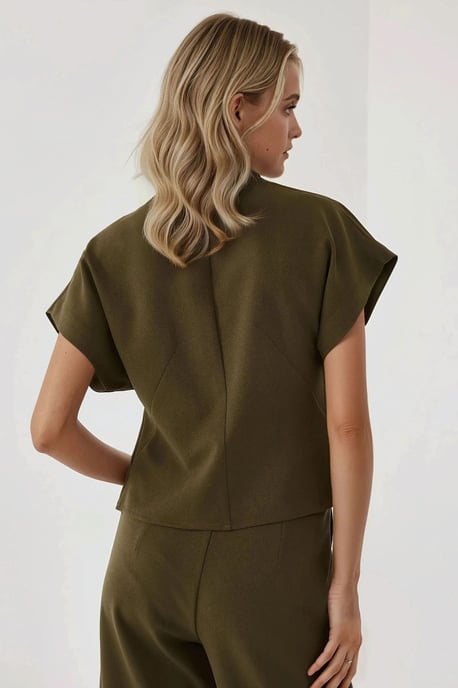 Getailleerd V-hals Gilet - Image 4