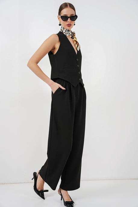 V-hals Crêpe Gilet - Image 3