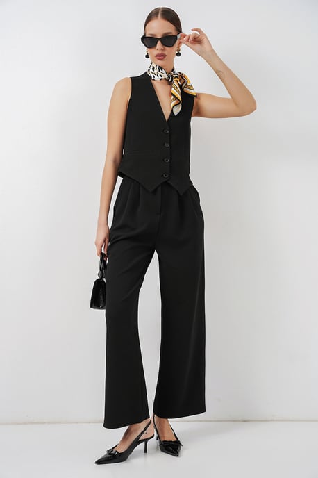 V-hals Crêpe Gilet - Image 4
