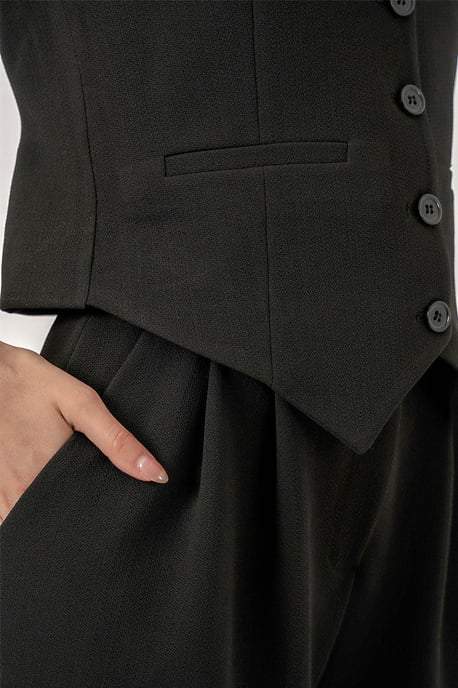 V-hals Crêpe Gilet - Image 5