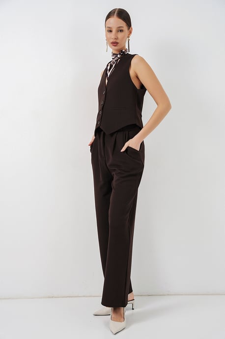 V-hals Crêpe Gilet - Image 3