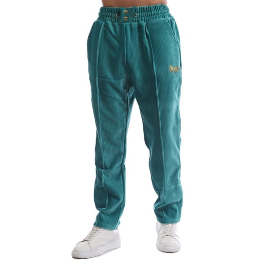 Men's Avirex Cypress Ribbed Straight Track Pants in Green - Image 1