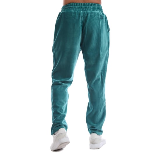 Men's Avirex Cypress Ribbed Straight Track Pants in Green - Image 3