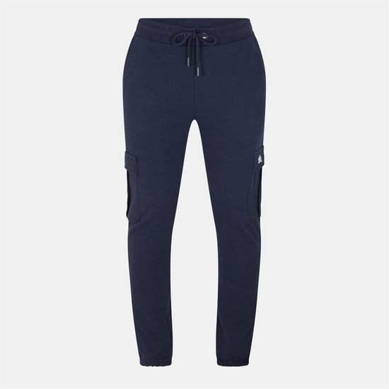 Men's Born Rich Waygo Solid Patterned Slim Joggers in Blue - Image 1