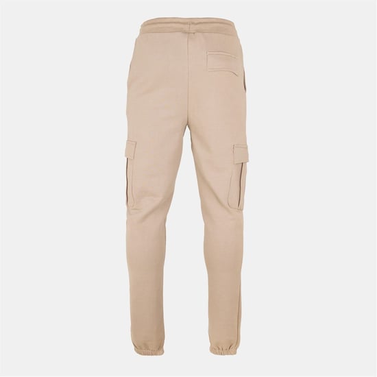 Men's Born Rich Waygo Solid Patterned Slim Joggers in Cream - Image 2
