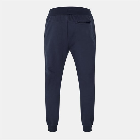 Men's Born Rich Fontine Solid Patterned Slim Joggers in Navy - Image 2