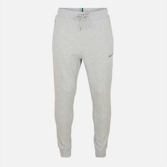 Men's Modern Amusement Solid Patterned Slim Joggers in Mid Mrl Grey - Image 1