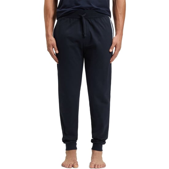 Men's Boss Tapered Jogging Bottoms in Dark Blue 404 - Image 2