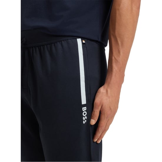 Men's Boss Tapered Jogging Bottoms in Dark Blue 404 - Image 3
