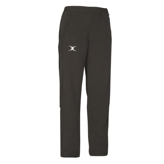 Women's Gilbert Synergie Solid Patterned Straight Track Pants in Black - Image 1