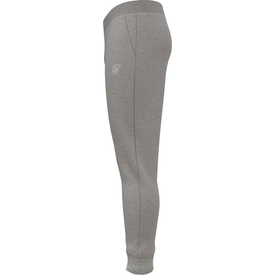Men's SikSilk Cuffed Joggers in Grey Marl - Image 4