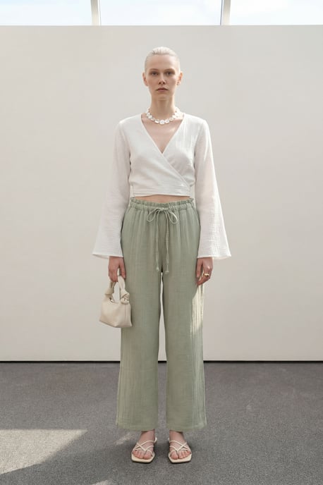 Elastische Taille Rechte Broek - Image 3