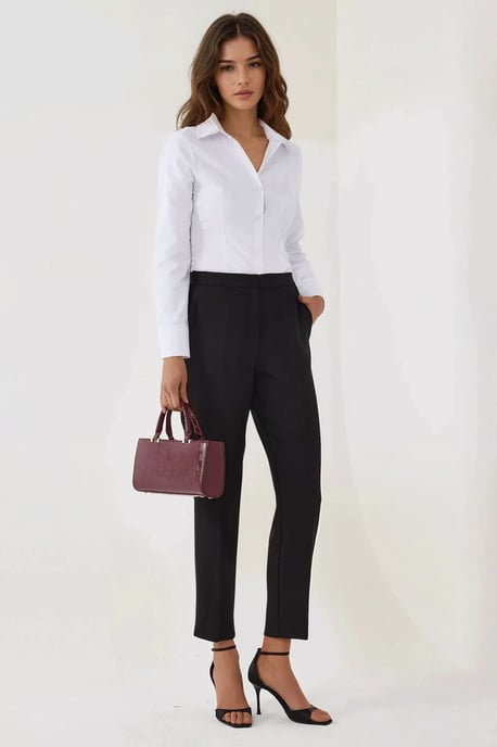 High Waist Straight Leg Pants - Image 1