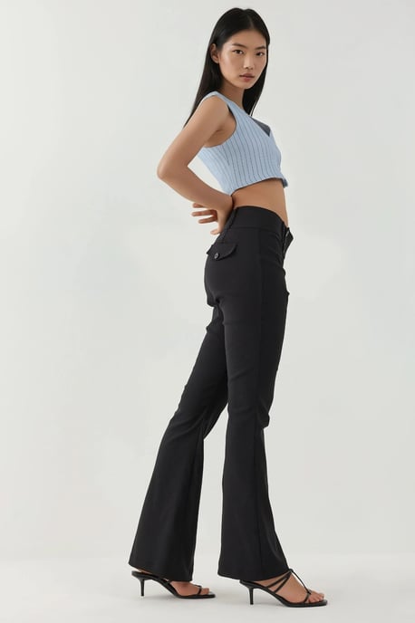 Low Waist Flare Pants - Image 2