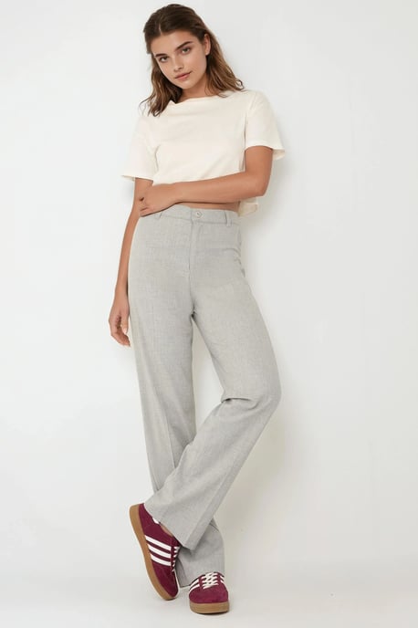 Hoge Taille Rechte Pijpen Broek - Image 2