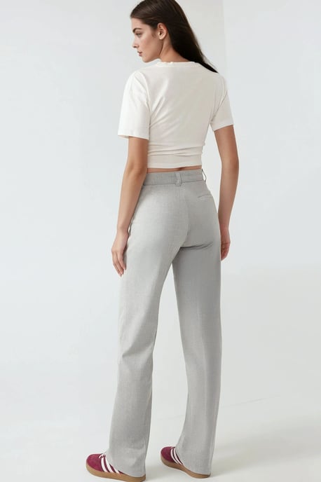 Hoge Taille Rechte Pijpen Broek - Image 5