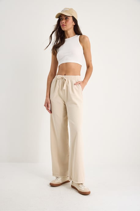 Elastic Waist Straight Leg Pants - Image 2