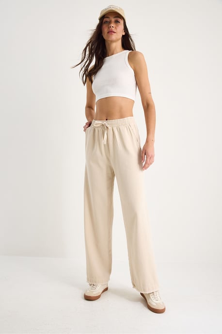 Elastic Waist Straight Leg Pants - Image 3
