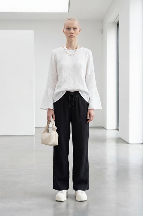 Elastische Taille Rechte Broek - Image 2