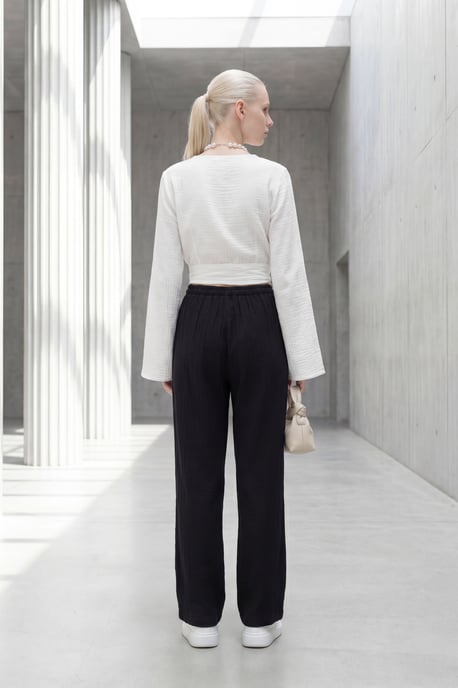 Elastische Taille Rechte Broek - Image 4