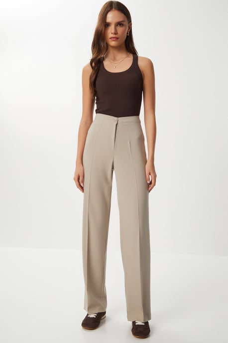 High Waist Straight Leg Pants - Image 2