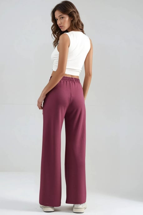 Modal Touch Pleated Palazzo Pants - Image 4