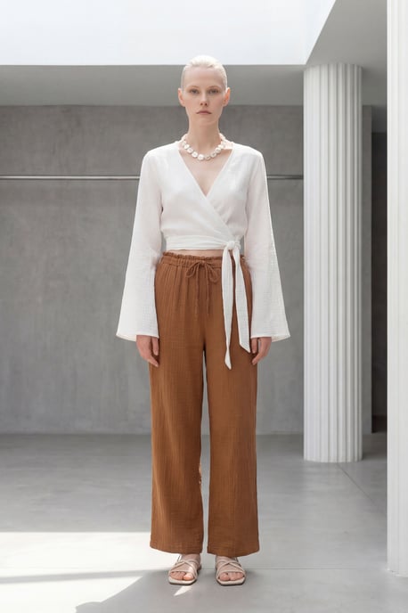 Elastische Taille Rechte Pijpen Broek - Image 4