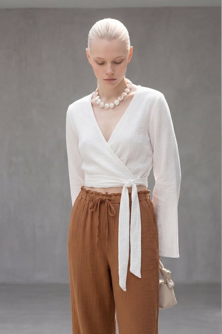 Elastische Taille Rechte Pijpen Broek - Image 5