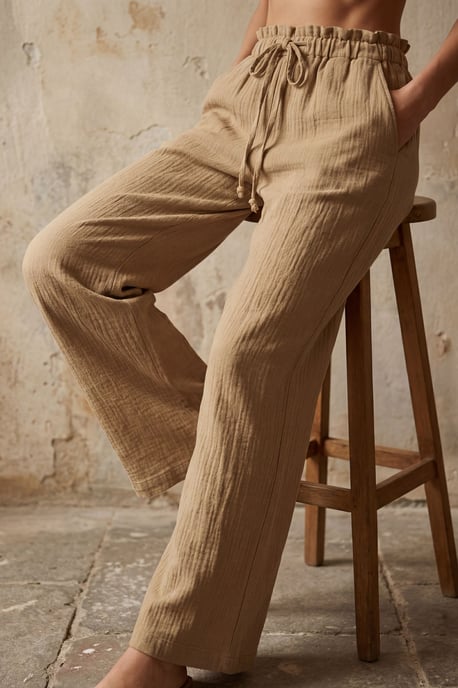 Elastische Taille Rechte Broek - Image 4