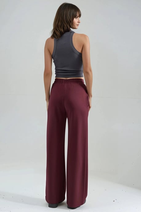Modal Touch Pleated Palazzo Pants - Image 3