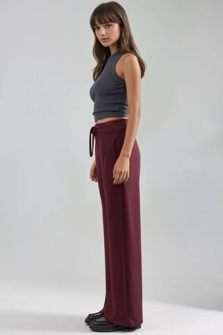 Modal Touch Pleated Palazzo Pants - Image 6