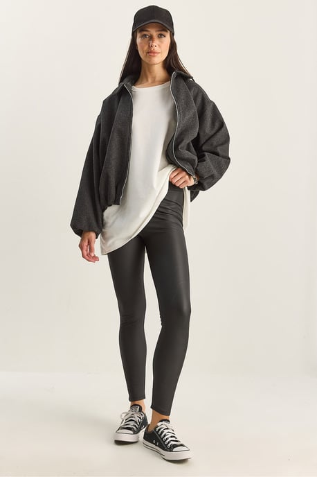 Faux Leather Legging - Image 1