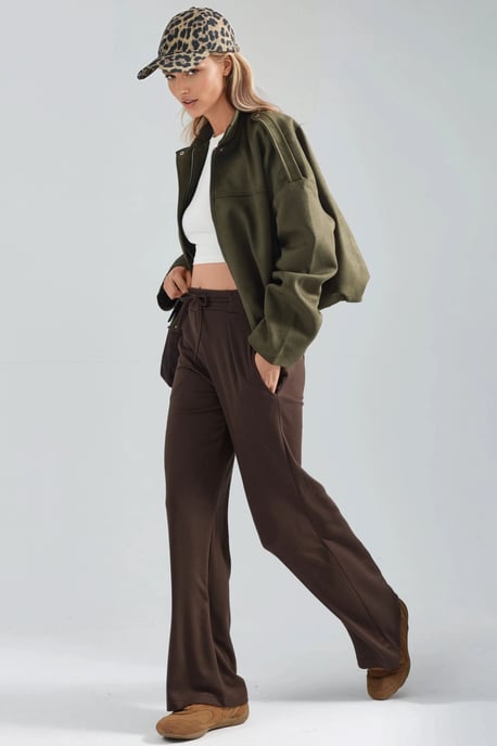 Modal Touch Pleated Palazzo Pants - Image 5