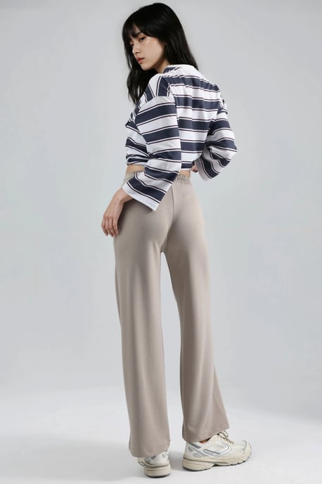 Modal Touch Pleated Palazzo Pants - Image 4