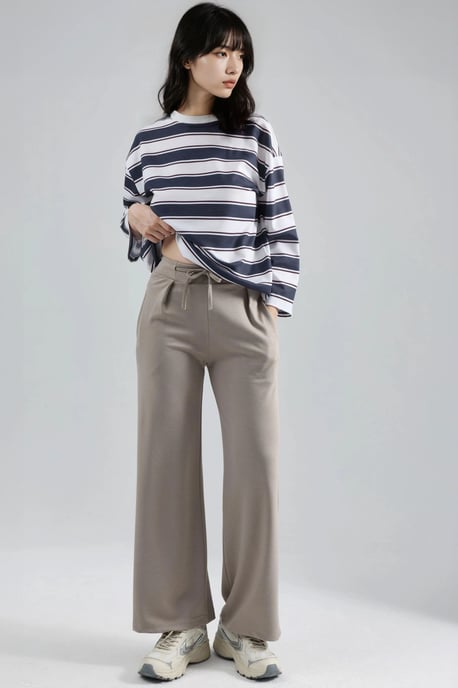 Modal Touch Pleated Palazzo Pants - Image 6
