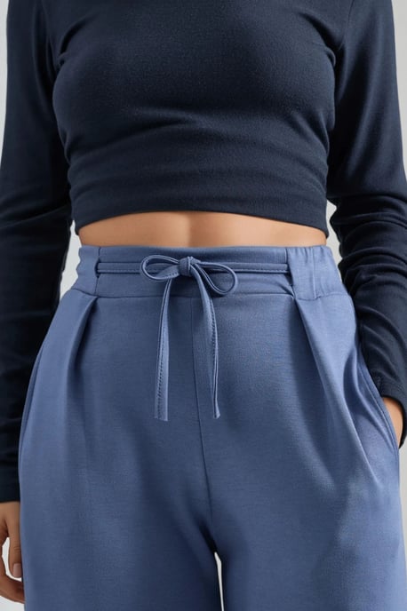 Modal Touch Pleated Palazzo Pants - Image 6