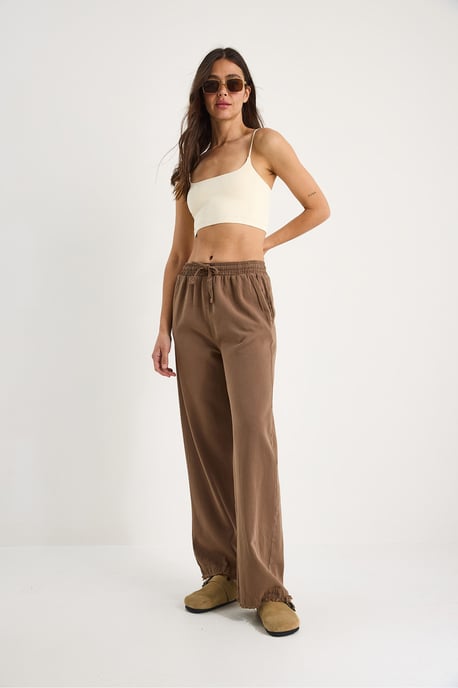 Elastic Waist Straight Leg Pants - Image 3