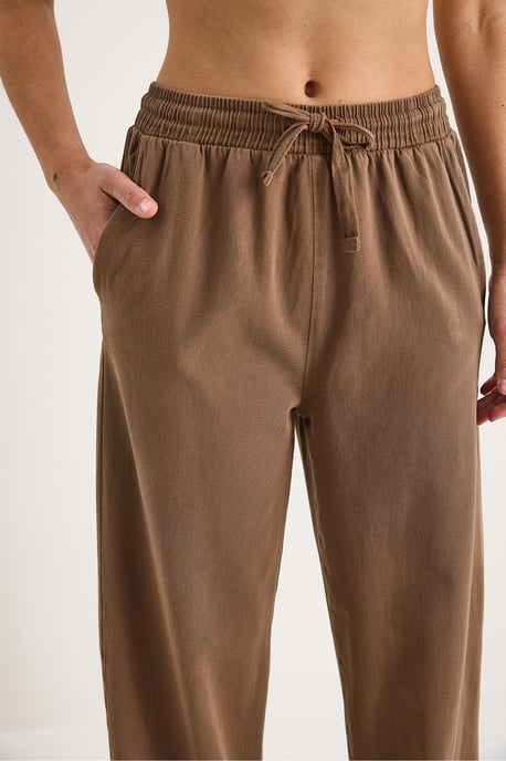 Elastic Waist Straight Leg Pants - Image 5