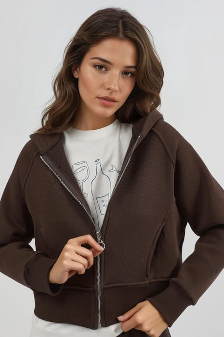 Ontspannen Pasvorm Met Rits Hoodie - Image 3