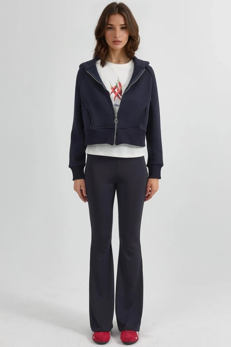 Ontspannen Pasvorm Zip Hoodie - Image 4