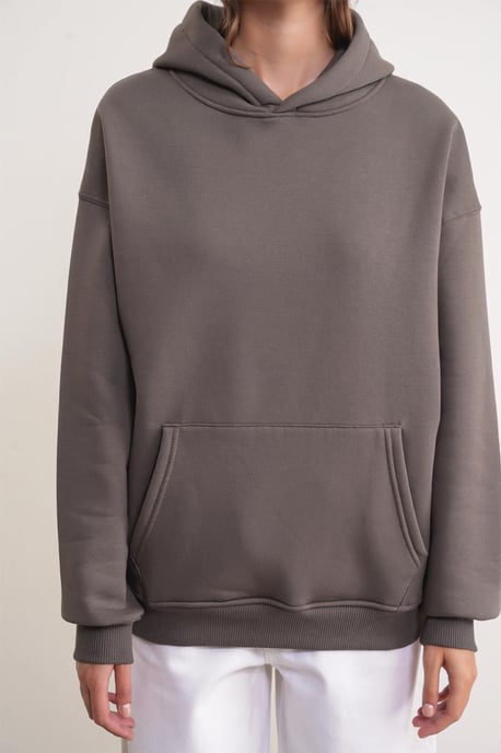 Oversized Hooded Sweatshirt with Pocket - Image 5